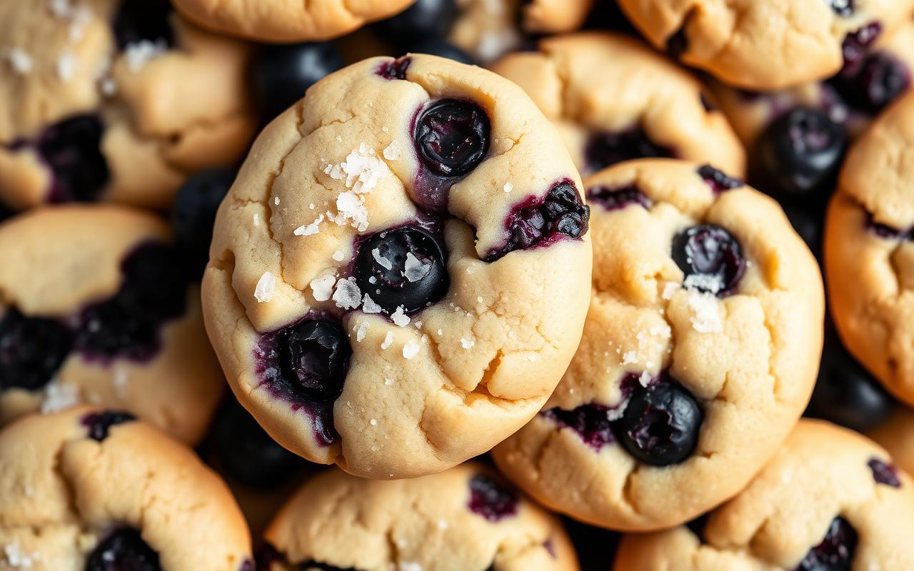 Homemade blueberry cookies